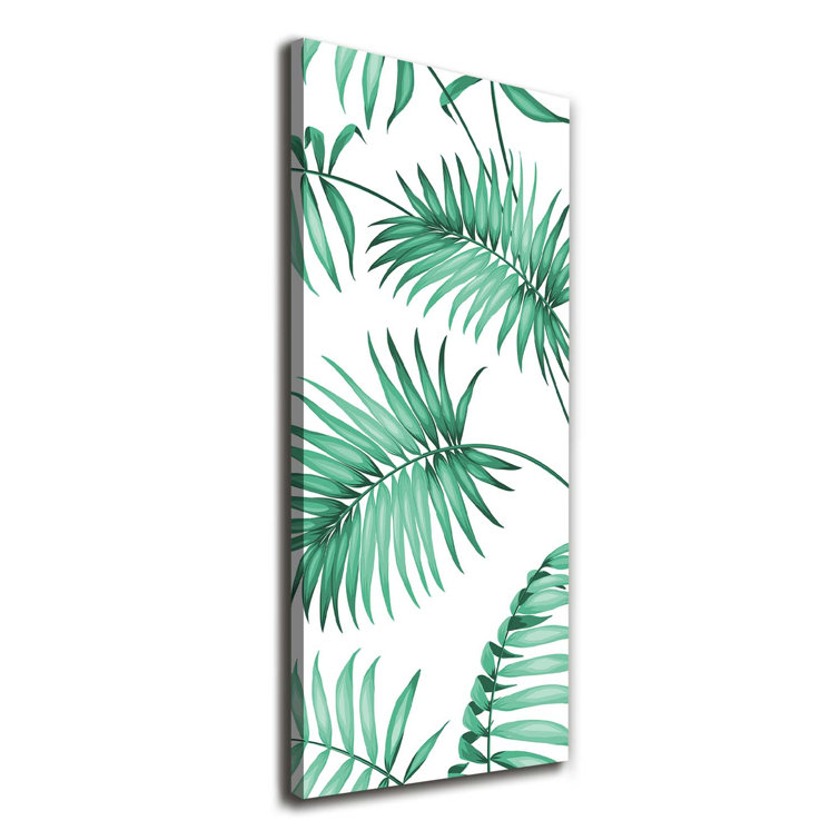 Bay Isle Home Tropical Leaves Wrapped Canvas Art Prints Wayfair.co.uk